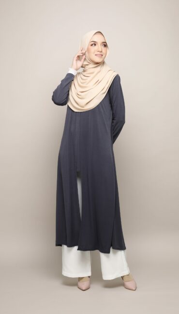 CLAIRE BLOUSE & CARDIGAN - RAVEN