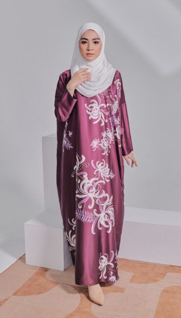 KAFTAN HANNAH - VELVET MAROON