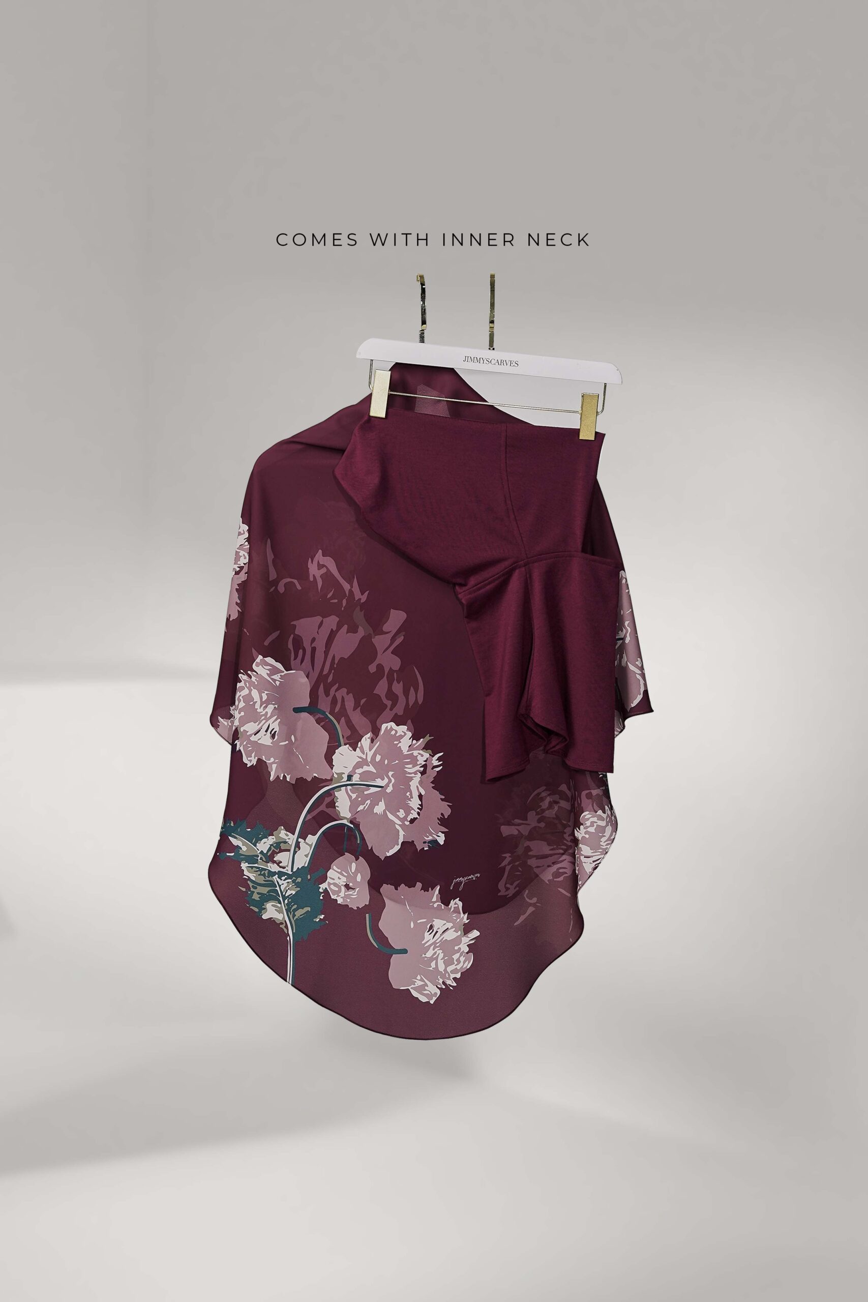 LARISA PRINTED - CLARET - Image 3