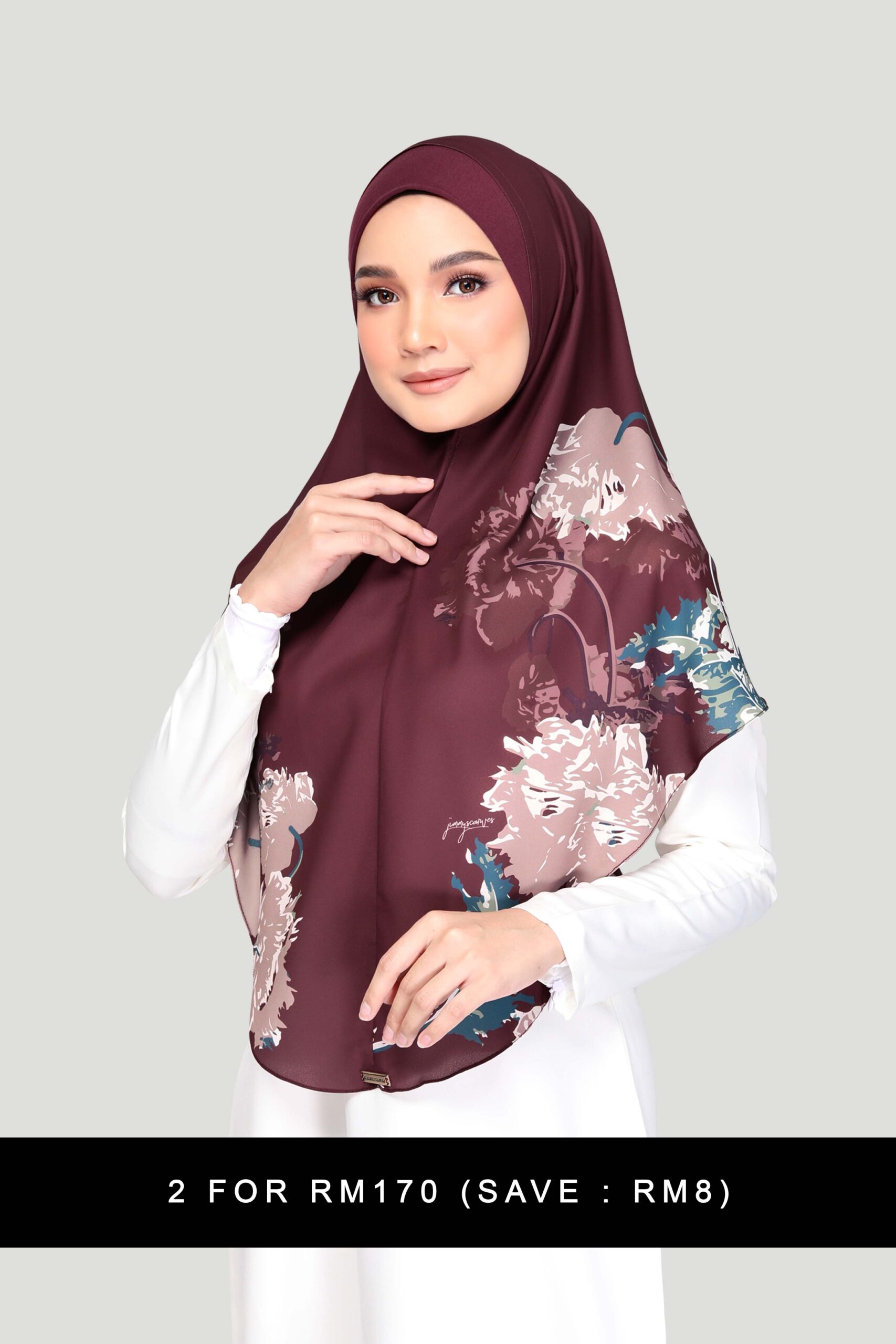 LARISA PRINTED - CLARET