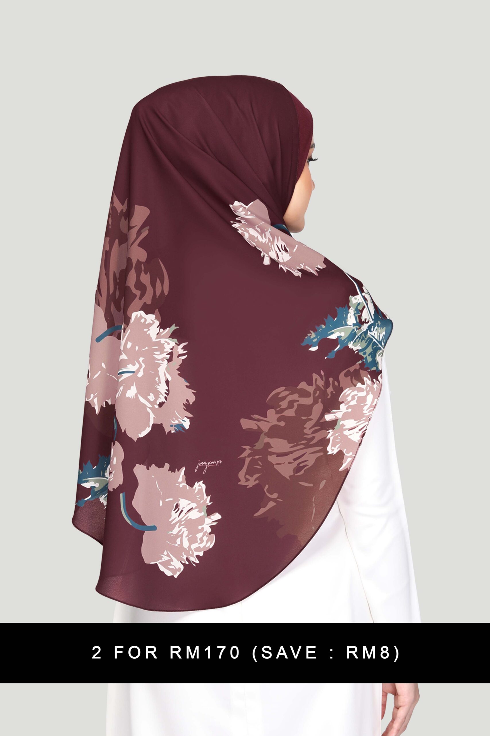 LARISA PRINTED - CLARET - Image 2