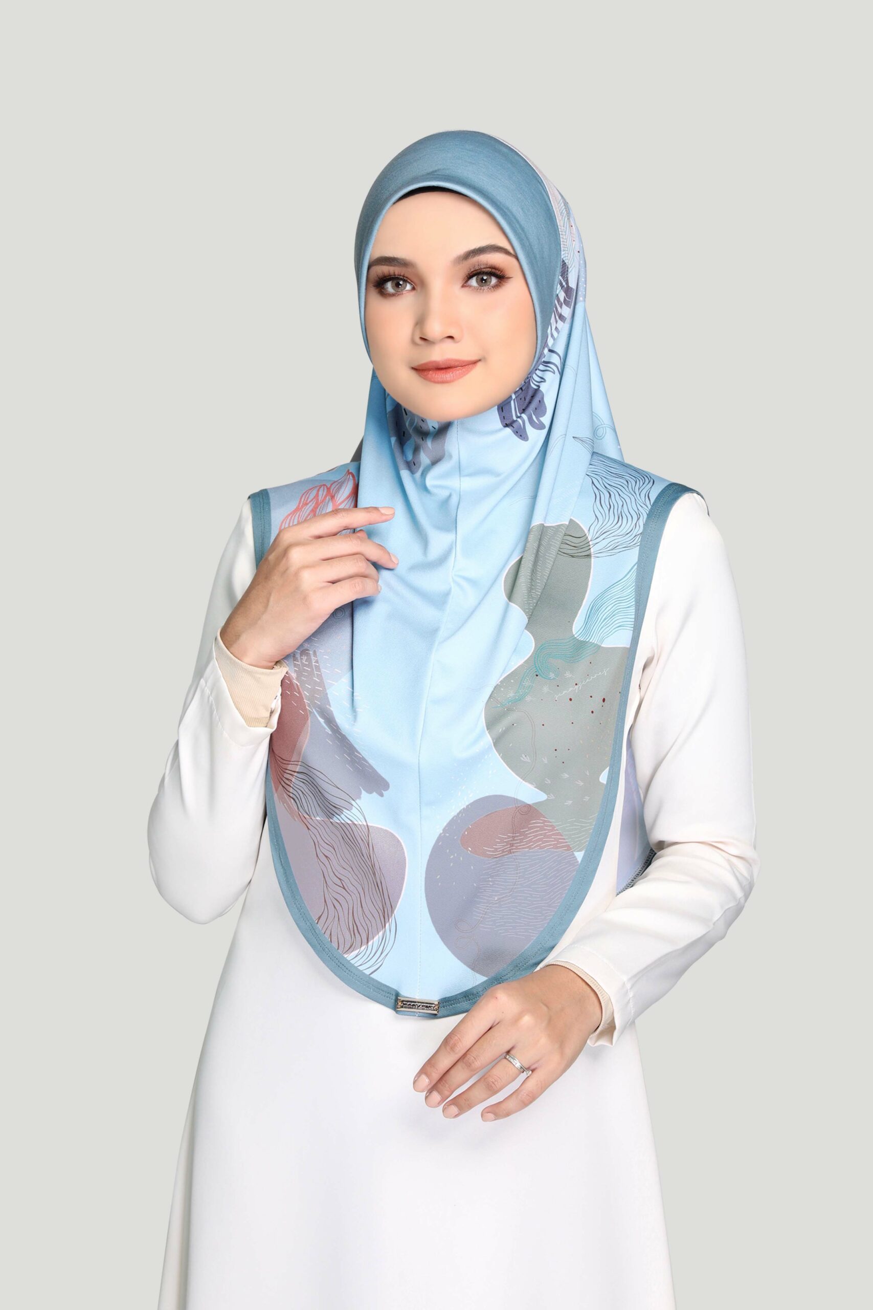 WARDA PRINTED - DELPH BLUE