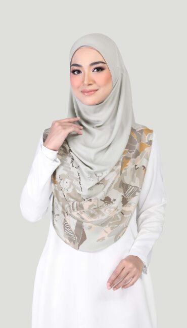 ROSE PRINTED - POWDER