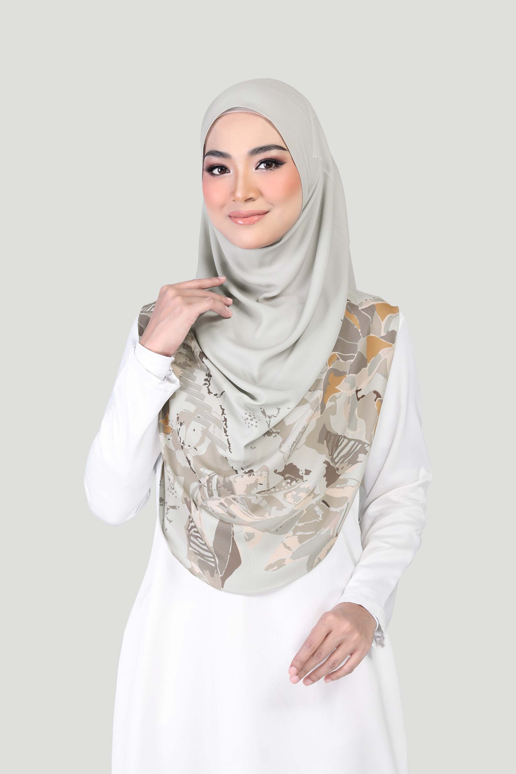 ROSE PRINTED - POWDER