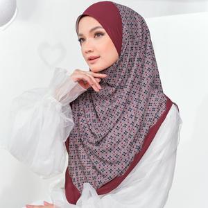 ROSE PTD - MOSAIC INSTANT HIJAB (PREMIUM BUBBLE CHIFFON)